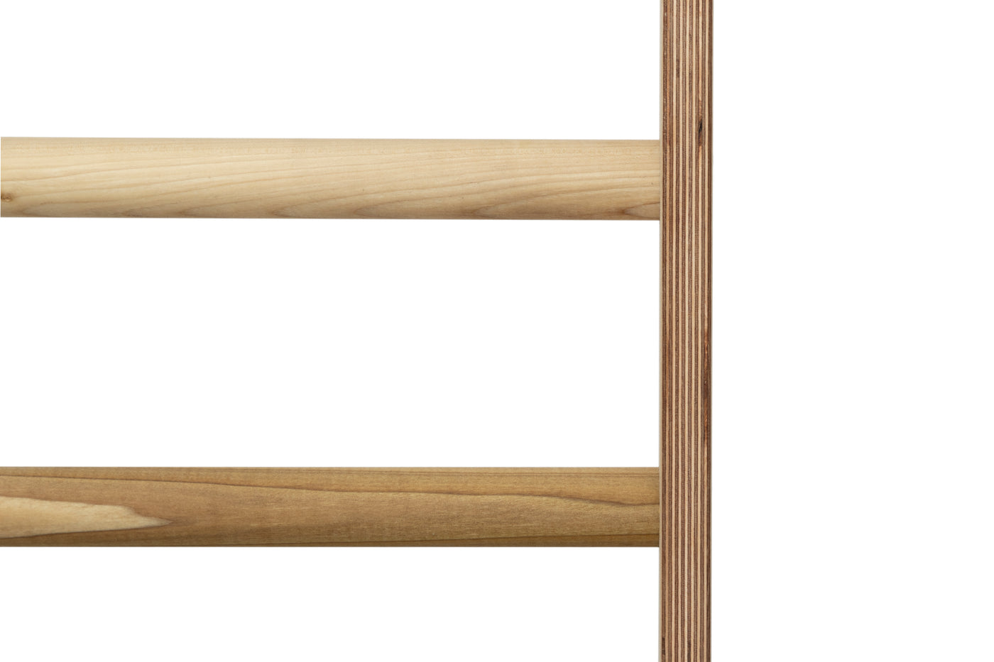 Stall Bar Construction: Furniture grade Baltic Birch laminated wood and hardwood dowel