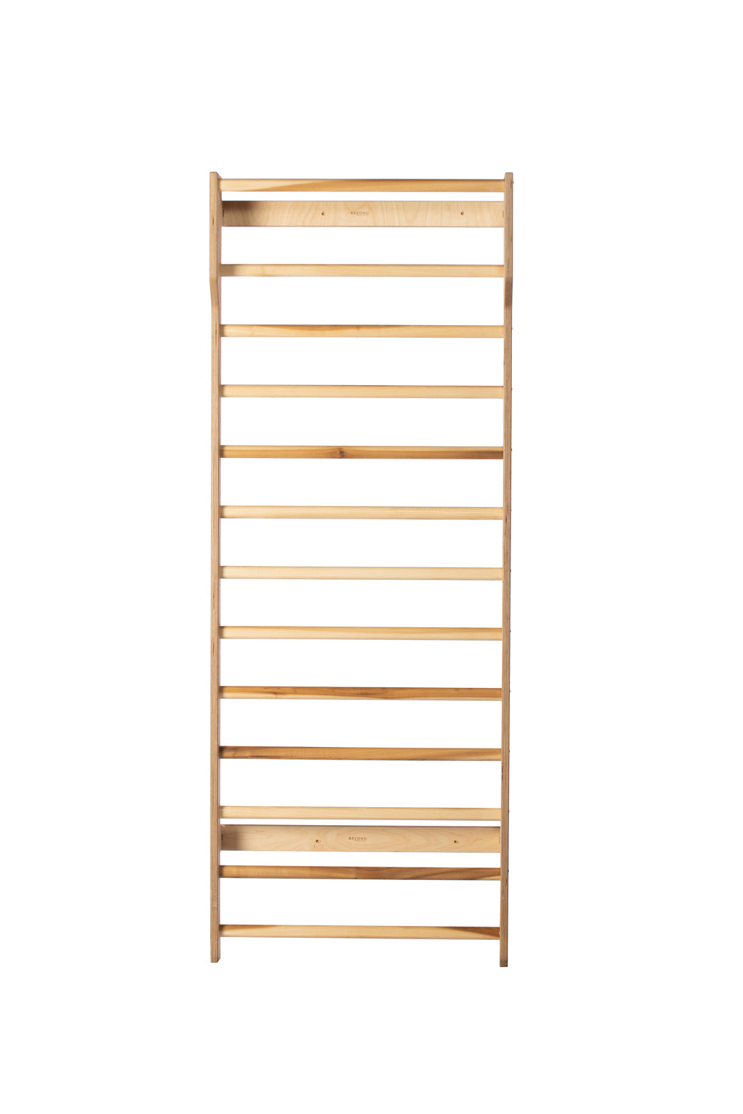 Wood Swedish Ladder Stall Bar for PSSE Therapy; Oval Rungs