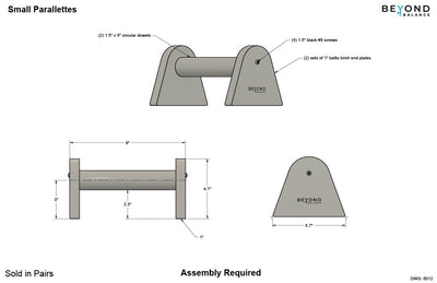 Wood Parallettes | Push-Up Bar | Dip Bar