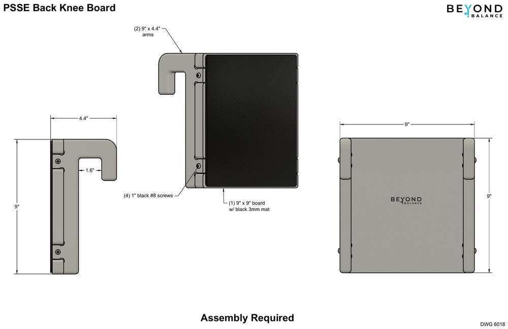 Back Knee Board for Scoliosis Therapy