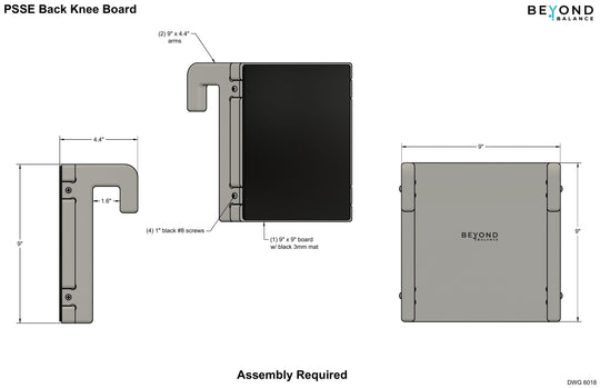 PSSE Back Knee Board for Scoliosis Therapy - Deals