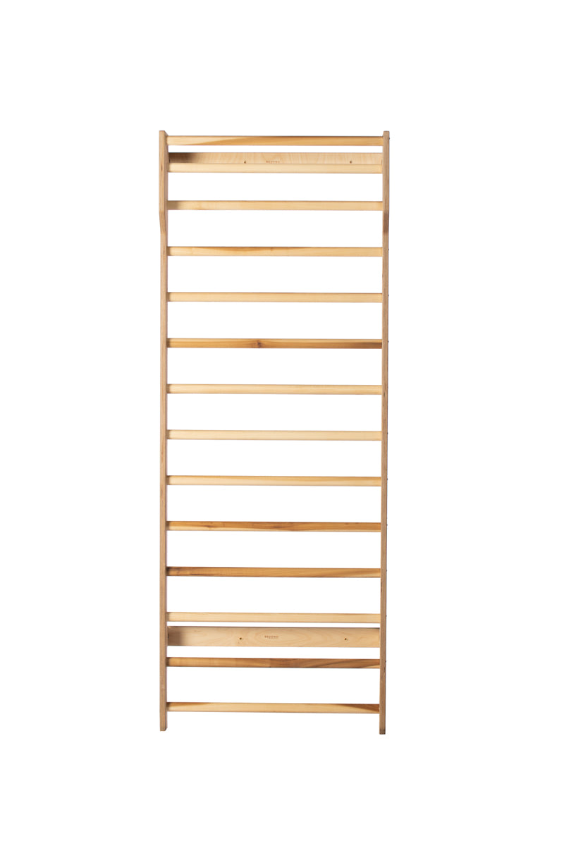 Wood Swedish Ladder Stall Bar for PSSE Therapy; Oval Rungs